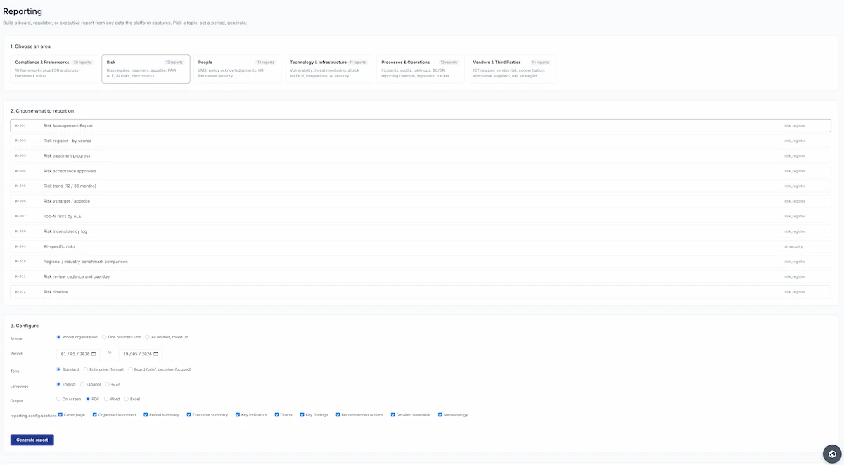 RateYourCyber Reporting Engine